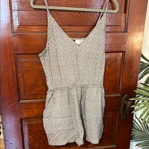 Black and White Patterned Romper